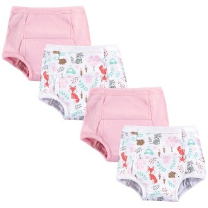 Hudson Baby Infant and Toddler Girl Cotton Training Pants, Woodland Fox - 1 of 1