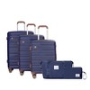 Grungis 5 Piece Bag and Luggage Sets(20"24"28 +A Travel Bag and A Toiletry Bag),PP Hardshell Carry Durable Luggage Set with TSA Lock - 2 of 4