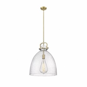 Newton Bell - 1 Light Stem Hung Pendant In Industrial Style-21.63 Inches Tall and 16 Inches Wide - 1 of 1