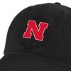 University Of Nebraska Team Logo Adult Dad Cap Black OS - 4 of 4