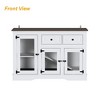 Famapy Large White Wooden Pet Hutch for Small Animals - Ample - Space Rabbit House - 4 of 4