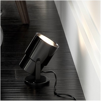 Black Adjustable Metal Indoor Uplighting Accent Spotlights Set