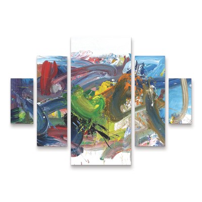 Trademark Fine Art Fong Fai Harmony Of Nature 5 Piece Panel Set Art