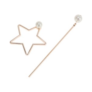 Unique Bargains Women's Pentacle Hair Chopstick 1 Pc - 1 of 4