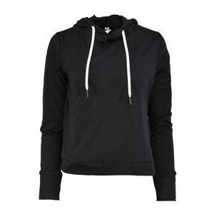 Split Coast Women's Soft Jersey Crop Hoodie - 1 of 3