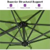 PURPLE LEAF 8 Feet Patio Umbrella Outdoor Cantilever Square Umbrella Aluminum Offset Umbrella with 360-degree Rotation for Garden Deck Pool Patio - 3 of 4