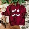 Simply Sage Market Women's Graphic Sweatshirt Let It Snow Bold Cursive - 3 of 4