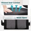 Mesh Breathable  Backrest Computer Chair With Lumbar And Back Support,Adjustable Height Flip-Up Armrests Home Office Chair-Cuddlewood - 4 of 4