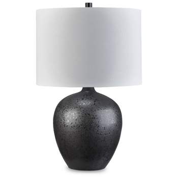 Signature Design by Ashley Ladstow Table Lamp Black/White