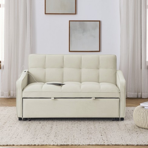 53 Pull Out Sleeper Sofa Bed With