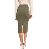 Women's Thick Ribbed Midi Back Slit Sweater Skirt - WISHLIST - 2 of 2