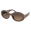 Women's Plastic Oval Sunglasses - Wild Fable™ Beige: UV Protection, Recycled Frame, Medium Fit - 2 of 2
