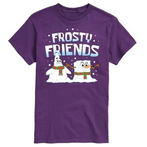 Men's - SpongeBob SquarePants - Frosty Friends Patrick and Spongebob Short Sleeve Graphic T-Shirt - 1 of 4