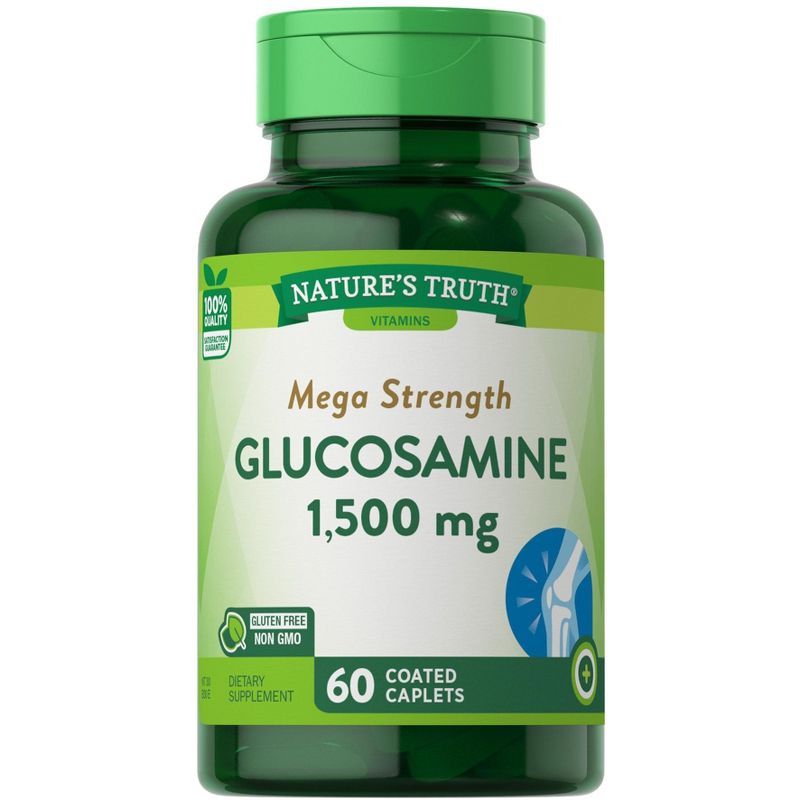 Nature's Truth Glucosamine Sulfate 1500mg | 60 Caplets, 1 of 5