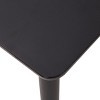 GlasFlength Dining Tables Modern Solid Wood Table Simple Elegant Design for Small Spaces and Kitchens, Black, 47.24"*27.56"*29.13" - 3 of 4