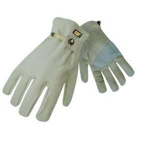 CAT Grain Cowhide Men's Indoor/Outdoor Gunn Cut Driver Gloves Tan L 1 pair - 1 of 1