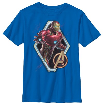 Boy's Marvel Avengers: Endgame Iron Man Frame T-shirt : Target