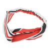 Unique Bargains Women's Stripe Pattern Cross Elastic Hairband 1 Pc - 4 of 4