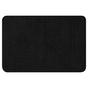 Unique Bargains Soft and Absorbent Non-Slip Chenille Bath Mat for Bathroom Floor - 1 of 4