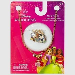 Girls' Disney Princess Mix & Match Charm Necklace Set - 1 of 3