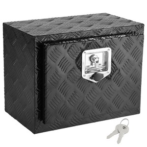 VEVOR Underbody Truck Box, 18" x 12" x 14" Pickup Storage Box, Heavy Duty Aluminum Diamond Plate Tool Box with Lock and Keys - 1 of 4