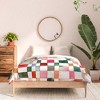Ninola Design Watercolor checker Yuletide Comforter + Pillow Sham(s) - Deny Designs - 3 of 3