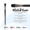 Black Swan Synthetic Red Sable Flat Paint Brushes -  Professional Quality Long Handle Paint Brushes for Oil, Heavy Body Media and Acrylic - Artists of - 2 of 4