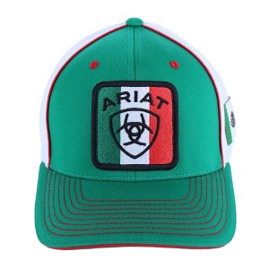 Ariat Men's Mexican Flag Mesh Snap Back Cap - 1 of 4