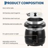 Commercial Soup Kettle, Portable Electric Soup Warmer with Hinged Lid & Stainless Steel Removable Insert Pot for Restaurants, Buffet, Party - 4 of 4