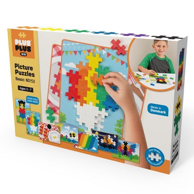 Plus-Plus BIG Picture Puzzles - Building STEM Toy - Basic Color Mix