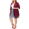 Agnes Orinda Women's Plus Size Draped Shawls Lightweight Open Front Lace Date Cardigans - 2 of 4