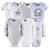The Peanutshell Baby Girl or Boy Cotton  Layette Set or Gift Set, To The Moon, 23-Pieces, Blue/Gray, 0-3 Months - 2 of 4