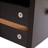 FURNIinspire Utility Storage Cabinets Contemporary Robust Wooden Build for Living Area, Black, 11.81"*23.62"*24" - 4 of 4