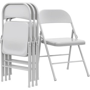 homfan  Meta lFolding Chairs Portable Kitchen Chair Foldable ，350lb Weight - 1 of 4