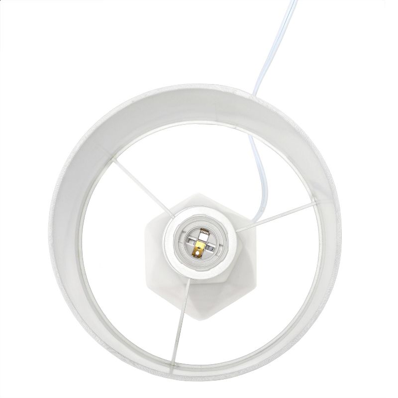 Ceramic Prism Table Lamp Off-White - Simple Designs, 6 of 10