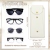 Unique Bargains PU Leather Portable Nail Buckle Soft Eyeglass Cases 2 Pcs - 2 of 4