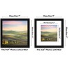 Americanflat 9x9 Picture Frame - Use as 6x6 Frame with Mat or Display 9x9 Photo Without Mat -- Square Frames for Tabletop and Wall Display - Black - 2 of 4