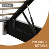 Lift-up Upholstered Platform Bed with Storage, Full-Size Bed Frame with Hydraulic System and Vertical Channel Headboard - Leovsnove - 4 of 4