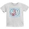 The Juniper Shop SmileyWorld Patriotic Checkered Peace Youth Short Sleeve Tee - 2 of 4