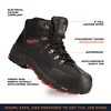 RefrigiWear Men's Black Widow Lightweight Waterproof Leather Work Boot - image 3 of 4