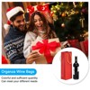 Unique Bargains Paper Reusable Sturdy Wine Tote Bag Gift Bags with Rope Handles 12 Pcs - 4 of 4