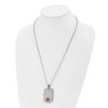 Black Bow Jewelry Stainless Steel Large Dog Tag Medical Alert Necklace - 24 Inch - 2 of 4