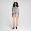 Women's Ballon Long Sleeve Tie Front Blouse - A New Day™ - 3 of 4