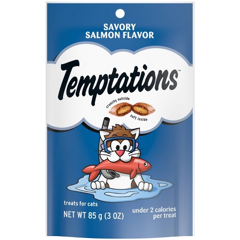 Temptations Savory Salmon Flavor Crunchy Cat Treats Target