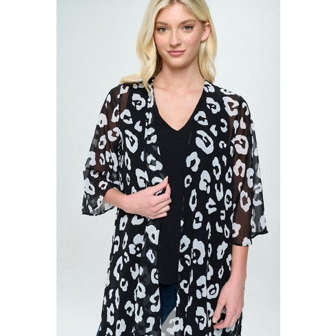 Sheer leopard clearance cardigan