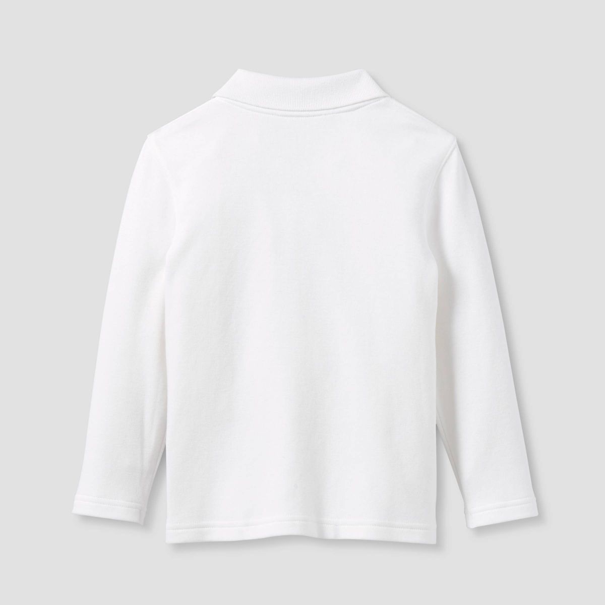 Toddler Boys' Long Sleeve Interlock Uniform Polo Shirt - Cat & Jack™ - thumbnail 2