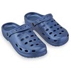 Collections Etc Men's Navy Blue Camo Rubber Comfort Clogs - 2 of 4