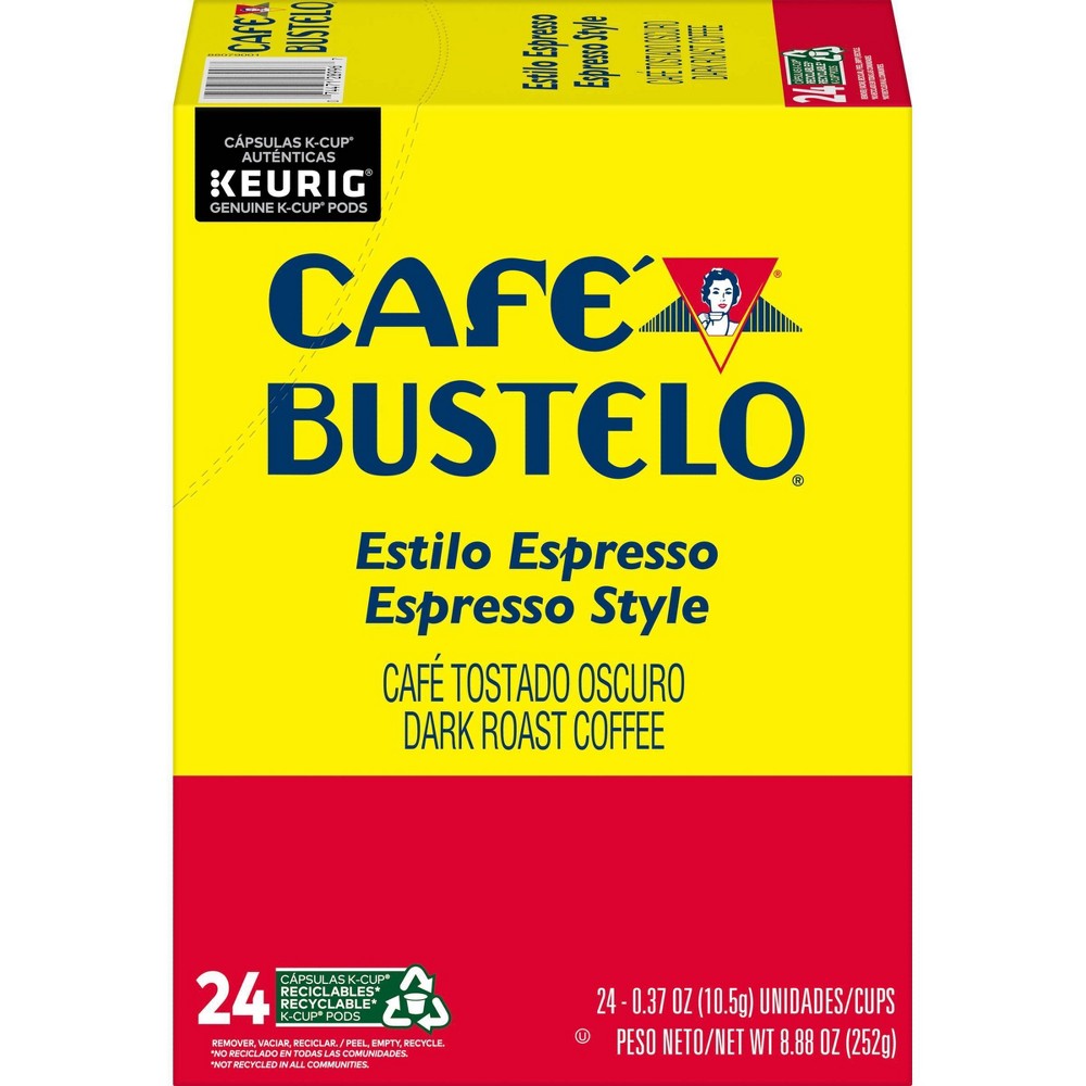 Cafe Bustelo Espresso Dark Roast Coffee Pods - 24ct