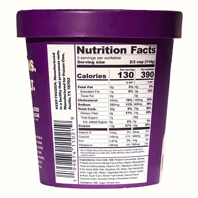Frozen One Salted Caramel Crunch Protein Ice Cream - 16oz