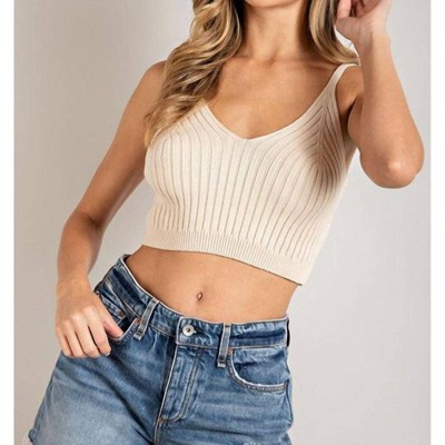 Women's Knit Crop Tank - ee:some